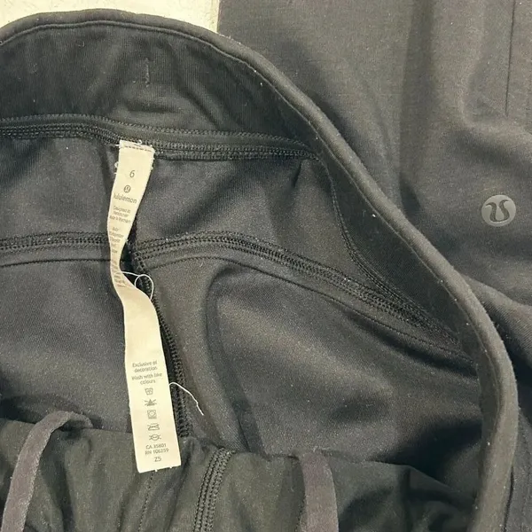 Lululemon Black Joggers Size 6 High Rise Ready to Rulu Dance Studio Pants - Image 4