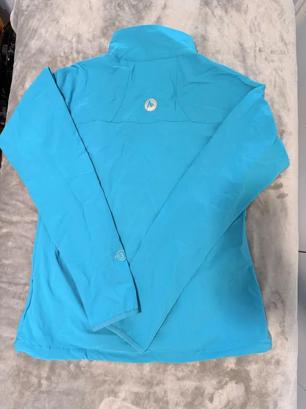 Marmot Womens Small S Jacket Teal Water Repellent Tempo Active Breathable Zip - Image 8