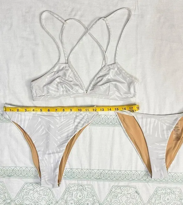Billabong NWT Sporti x Stef Corgel Isla Palm Shadow Bikini Set - Daylight - M/S/S - Image 14