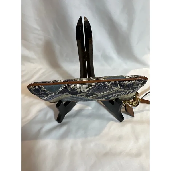 Coach Vintage Y2K Signature Denim Patchwork Wristlet EUC - Image 3