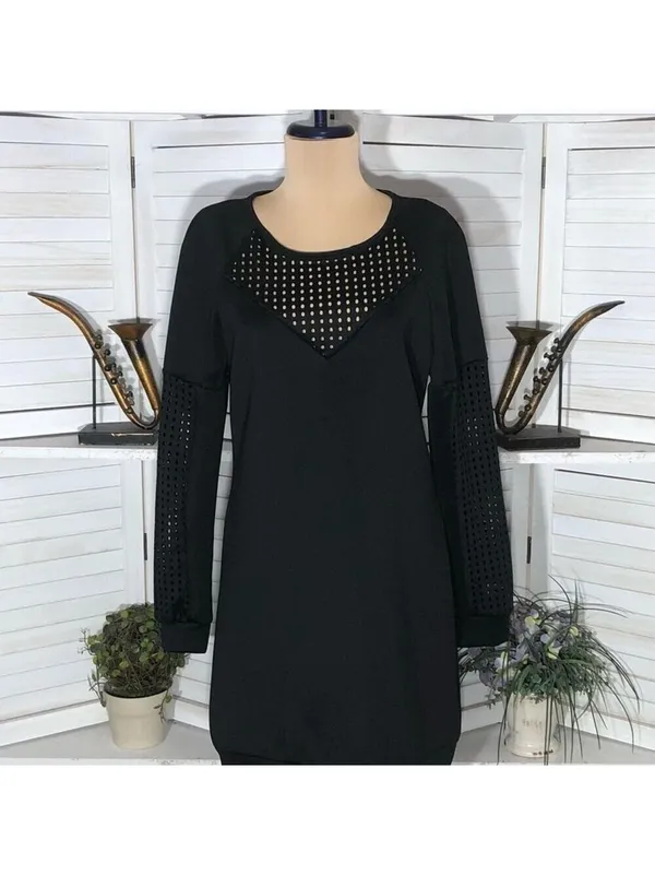 Fabletics Mini Dress Mesh Athleisure activewear whimsigoth punk grunge Y2K 90s M - Image 5