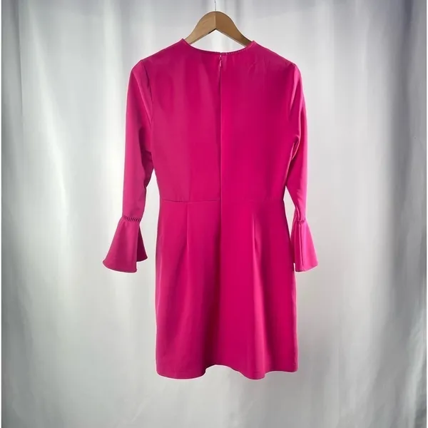 Charles Henry Bell‎ Sleeve Mini Dress in Pink Size Medium - Image 4