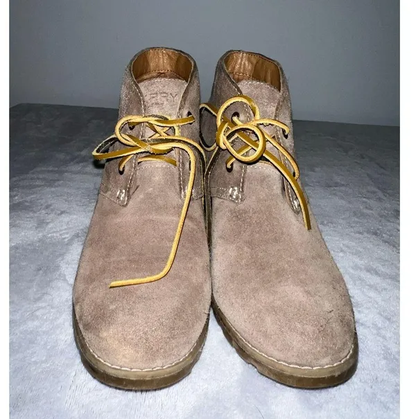 Sperry Suede Fall Booties Tan Women’s 8 - Image 5
