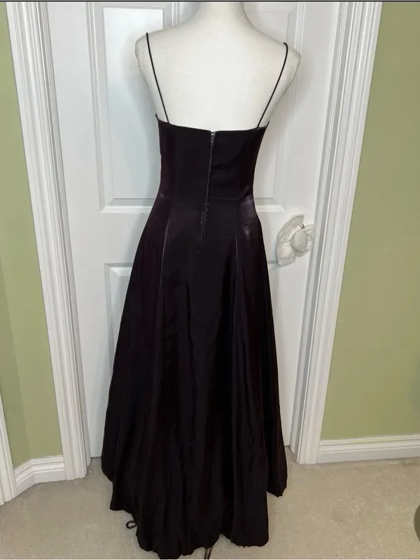 Zum Zum by Niki Livas Iridescent Metallic Purple Maxi bubble hem Dress - Image 10