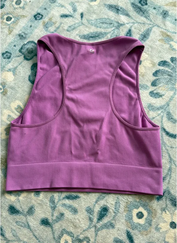 Cropped athletic tank Purple Size L - Image 2