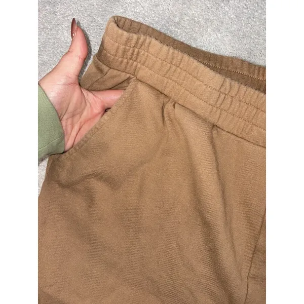 womens nuuds wide‎ leg sweatpants brown xl - Image 3