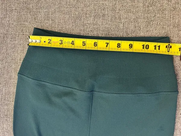 ALO Yoga Seamless Ribbed Mindful Movement Legging Midnight Green XS - Image 5