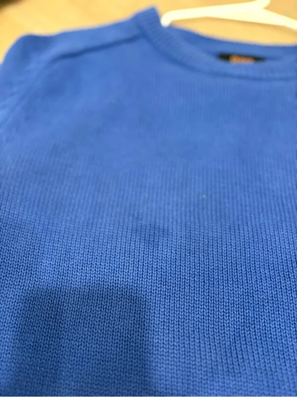 Quince 100% Cotton Sweater Tee in Sapphire Blue Size Medium - Image 6