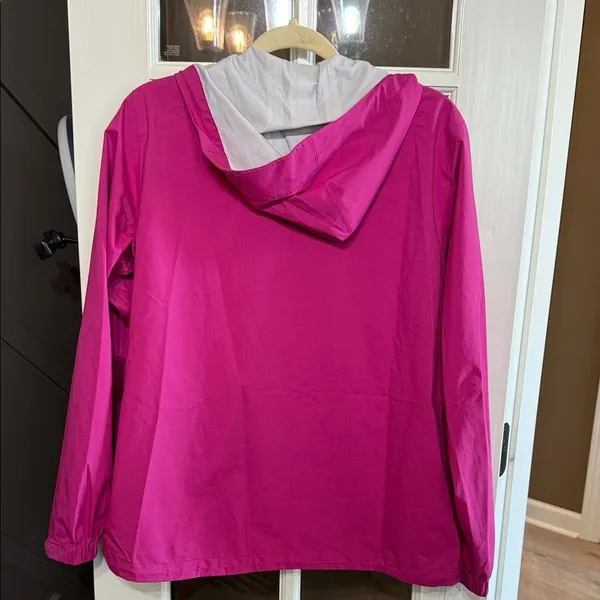 MERRELL Opti-Shell Hooded Lightweight Zip Up Jacket Fuchsia Medium Gorpcore - Image 4