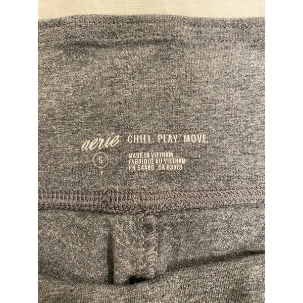 Aerie Women's Leggings Size Small Chill Play Move Gray Soft Athleisure Preppy - Image 4