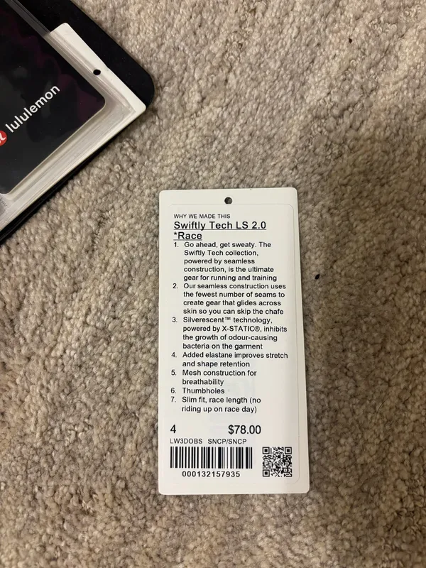 Lululemon Long Swiftly Sleeve Tech - Image 4