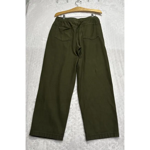 Althleta Farallon Pants Aspen Olive Drawstring Straight Leg Pockets Womens Small - Image 2