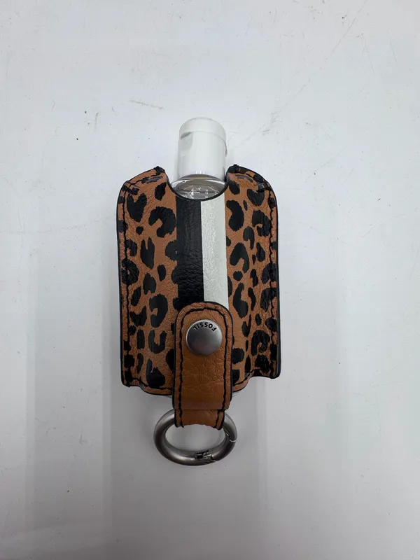 Fossil Leopard Print Satchel Crossbody Bag Wallet Card Holder Matching Set - Image 11
