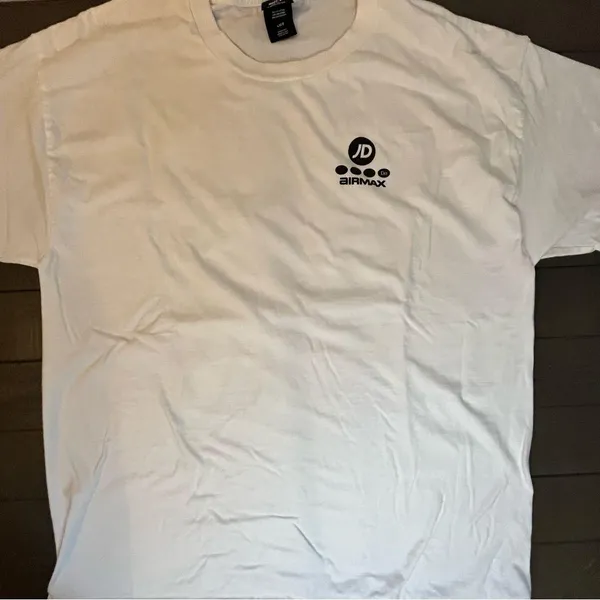 NIKE AIRMAX JD White Tee with Colorful Butterfly Design retro graphic tee sports - Image 2