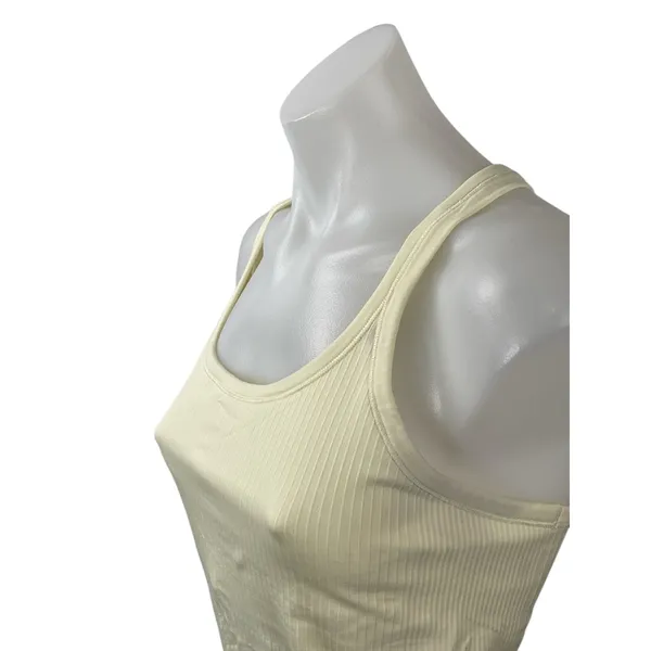 Lululemon Womens Cream Scoop Neck Sleeveless Yoga Athletic Activewear Tank Top 8 - Image 2
