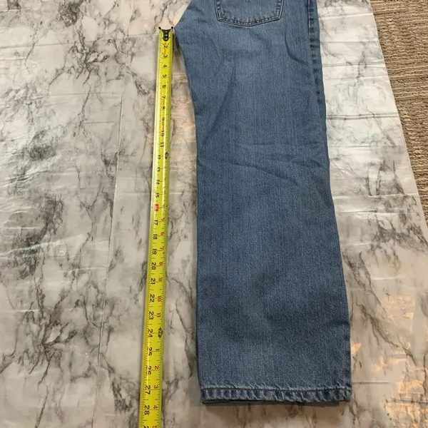 Levi’s 550 Relaxed fit 90s Mom Jeans Denim Blue size 28 waist Y2K boho - Image 7