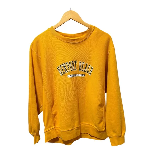 MV Sport Newport Beach‎ California Yellow Crewneck Sweatshirt Women's L - Image 2