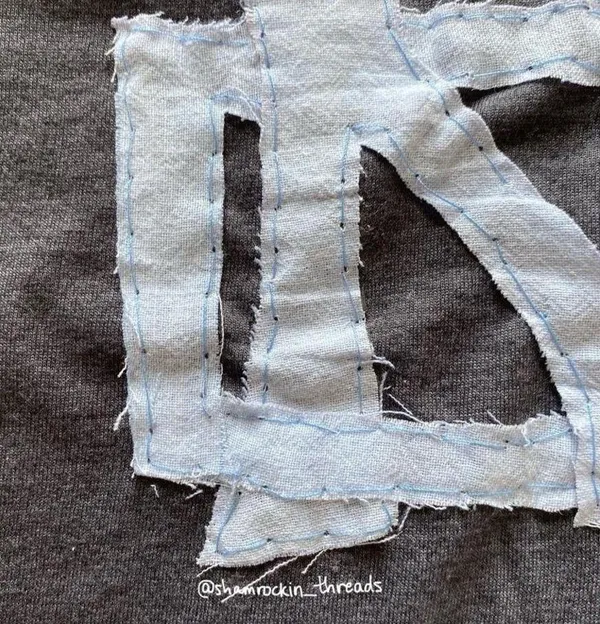 Notre Dame quilted bow top Blue - Image 4