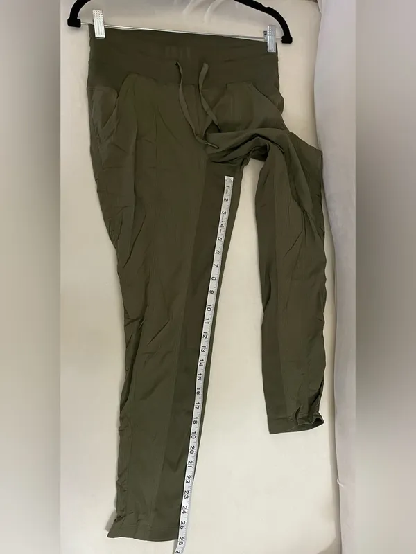 Lululemon Street To Studio Pants Unlined 26”Olive Green Size 4 - Image 5