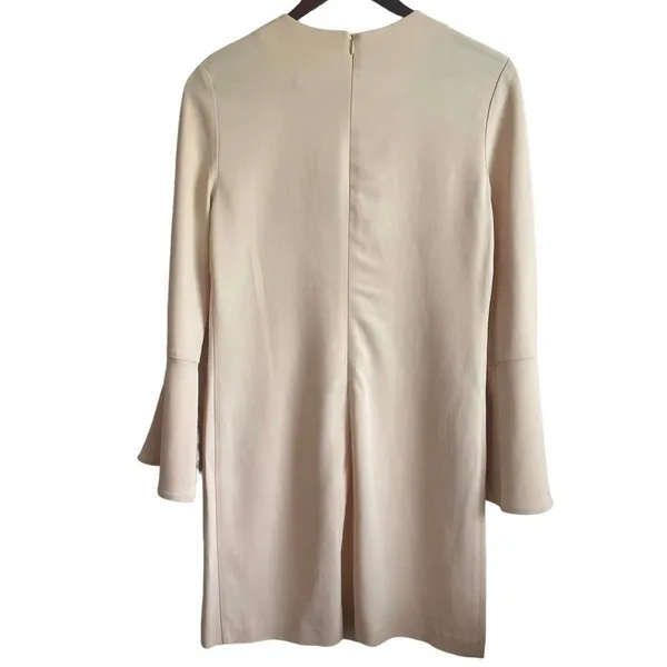 Zara Woman Shift Mini Dress XS Pastel‎ Orange Mod Minimalist Soft Girl Euro Chic - Image 2