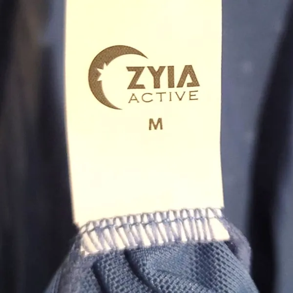 Zyia Active Calm Blue Luxe Mesh Tank Medium - Image 5