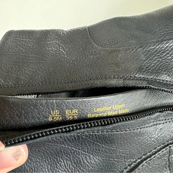 Sam Edelman Hilary Black Pebbled Leather Ankle Boots Size 9.5‎ - Image 6