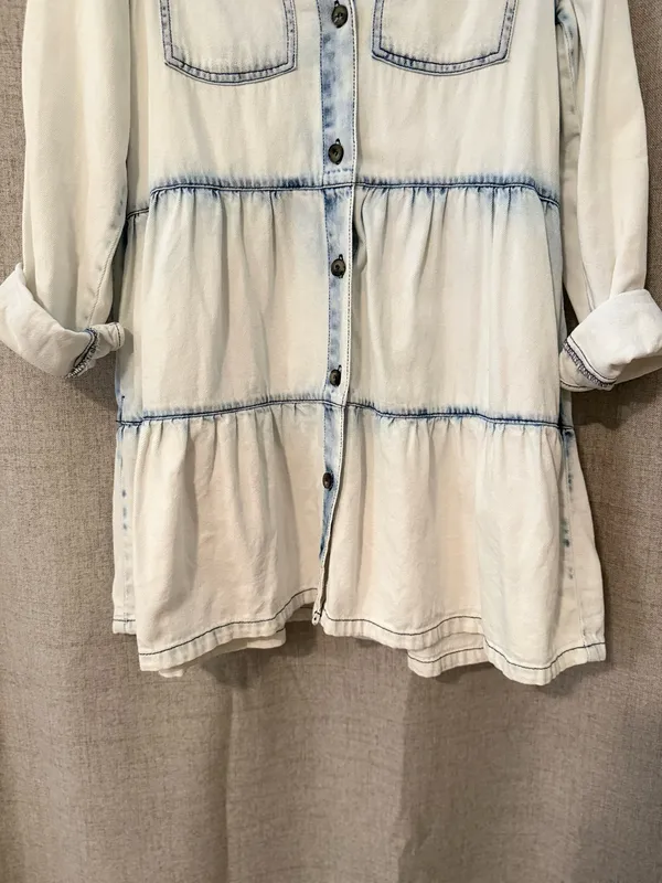 Free People Nicole Denim Shirtdress | M - Image 5