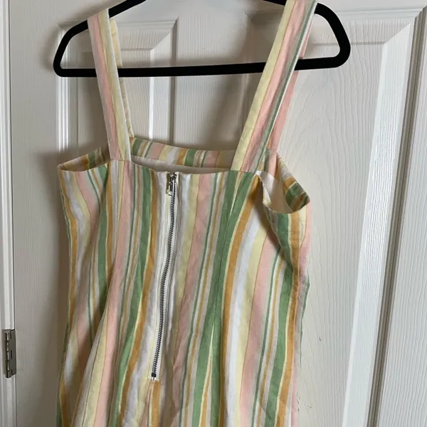 Forever 21 Striped Sleeveless Linen Blend Mini Dress – Size Large - Image 6