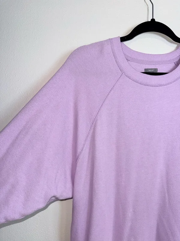 Aerie Light Purple Oversized Tunic Sweatshirt Lilac Pullover - Image 3