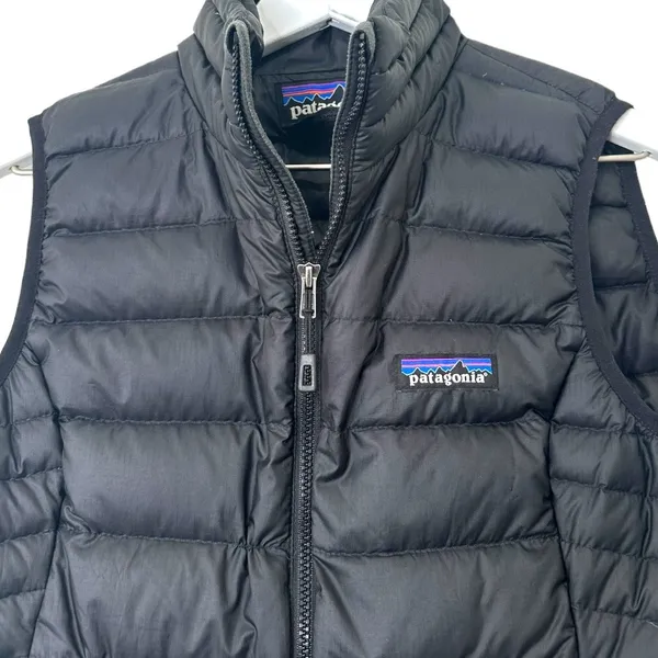 Patagonia Down Sweater Vest Black Packable Puffer Women's Size XS - Image 4