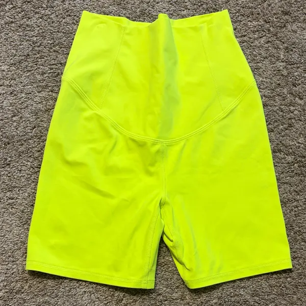 Free People Movement x‎ Hatch Never Better Neon Athletic Maternity Shorts Small - Image 2