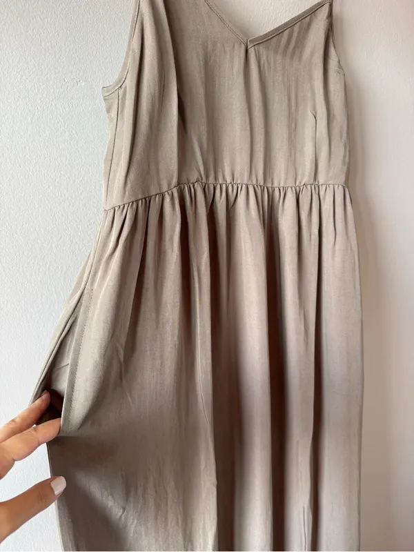 Cozy Earth‎ NWT Women’s Sunset Gathered Flowy Maxi Dress in Ebony Size XS - Image 7