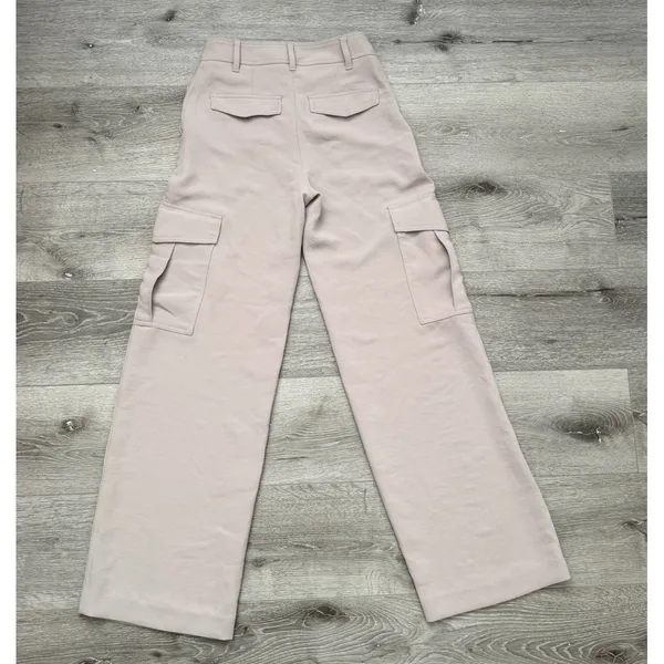 Aritzia Wilfred Bridger Cargo Pants Women's 00 Ashen Wide Leg Crepette - Image 3