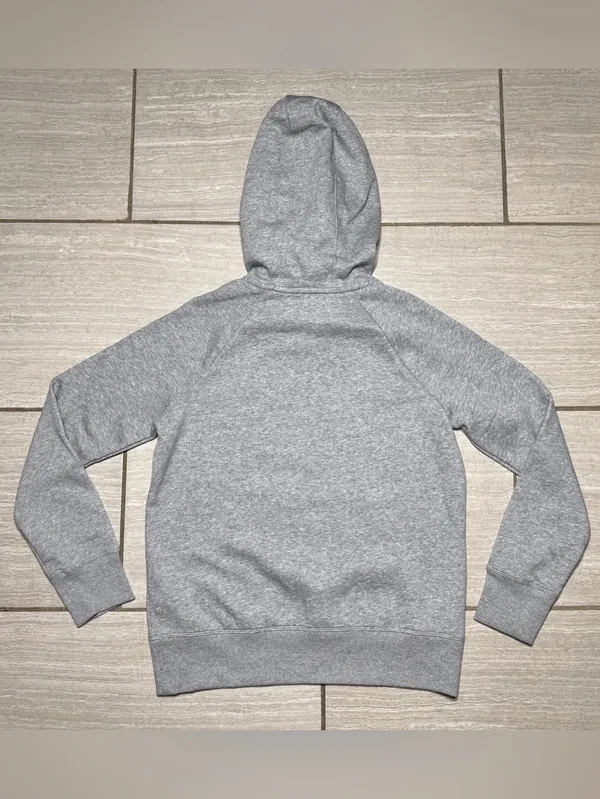 NWT Under Armour Fleece Hoodie Women’s XS Loose Fit Pullover - Gray/Pink - Image 4