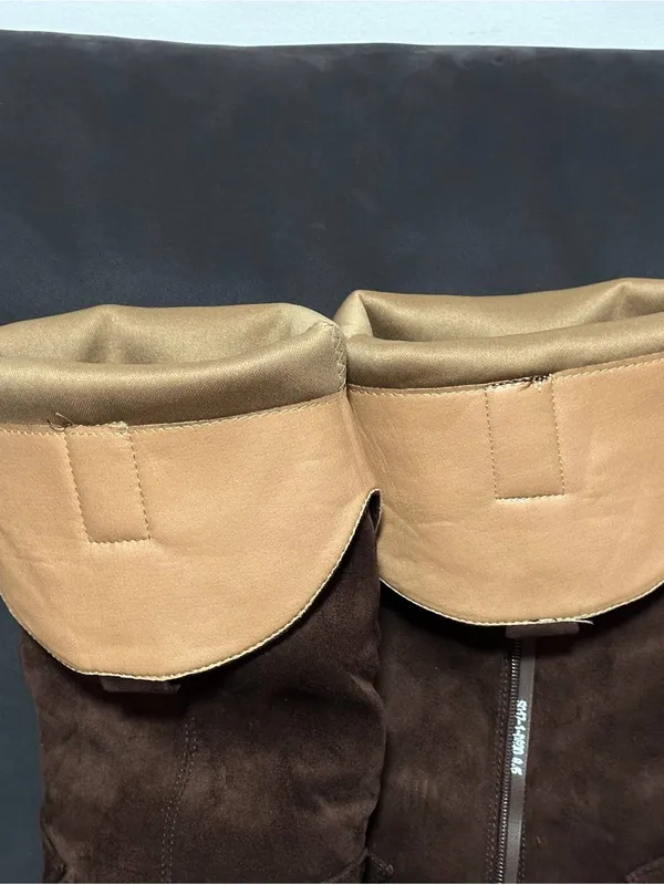 LounDen Brown Suede Western Boots — Cowboy Style — Women’s Size 8.5 - Image 5
