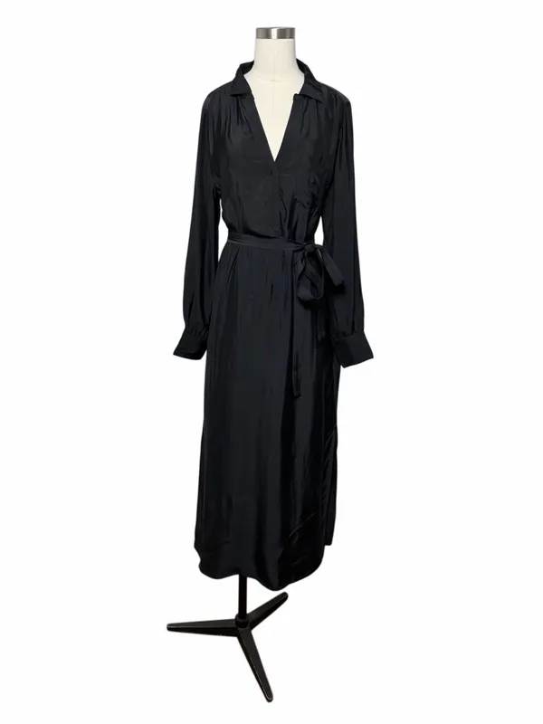 NWT Jcrew Black Midi Long Sleeve Dress - Image 3