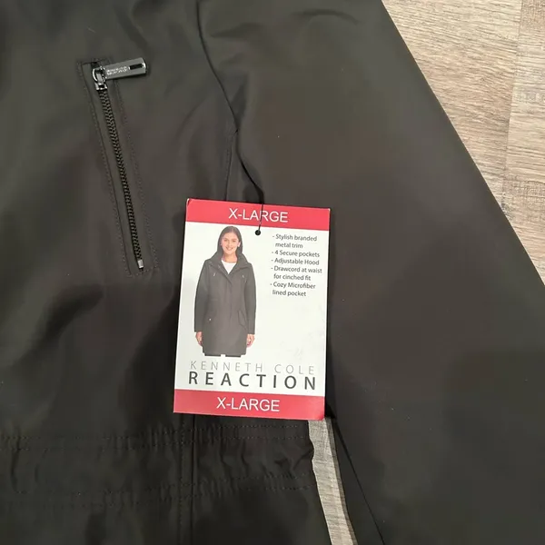 NWT Kenneth Cole Reaction Rain Jacket Size XL (Olive color jacket) - Image 7