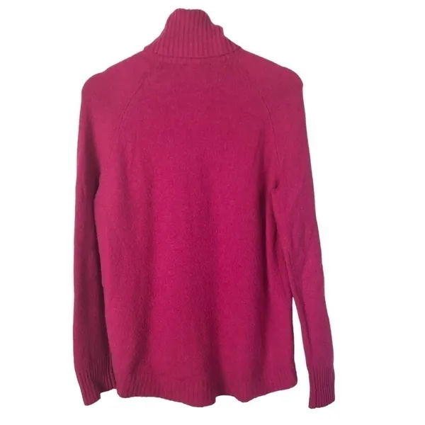 J.‎ Crew Hot Pink Turtleneck Super Soft Pullover Sweater S - Image 2