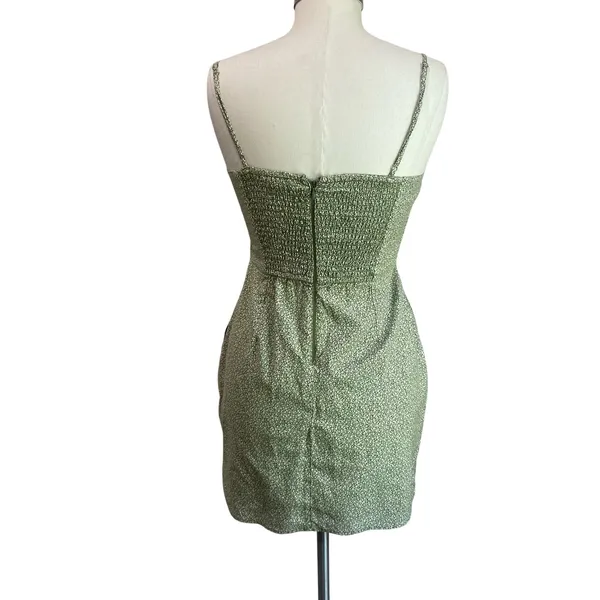 Abercrombie Knot Front Cutout‎ Mini Dress S Floral Dainty Chic 100% Cotton - Image 4