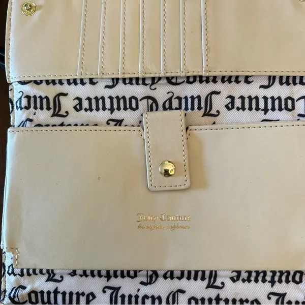 Juicy Couture Gothic Juicy Jacquard Wallet on a String Crossbody Purse EUC - Image 11