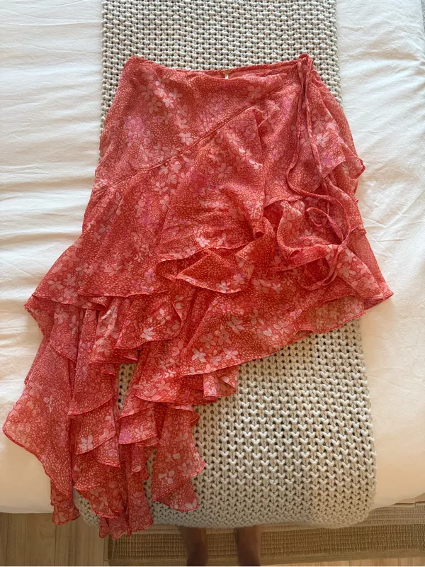 Free People Heather Ruffle Cascade Skirt - Image 4