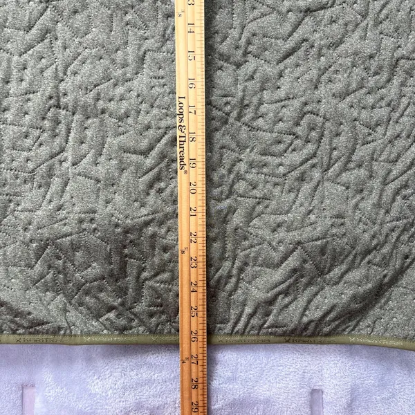 Kari Traa Quilted‎ Hooded Jacket Women's XL Green Full Zip Contrast Sleeves - Image 9