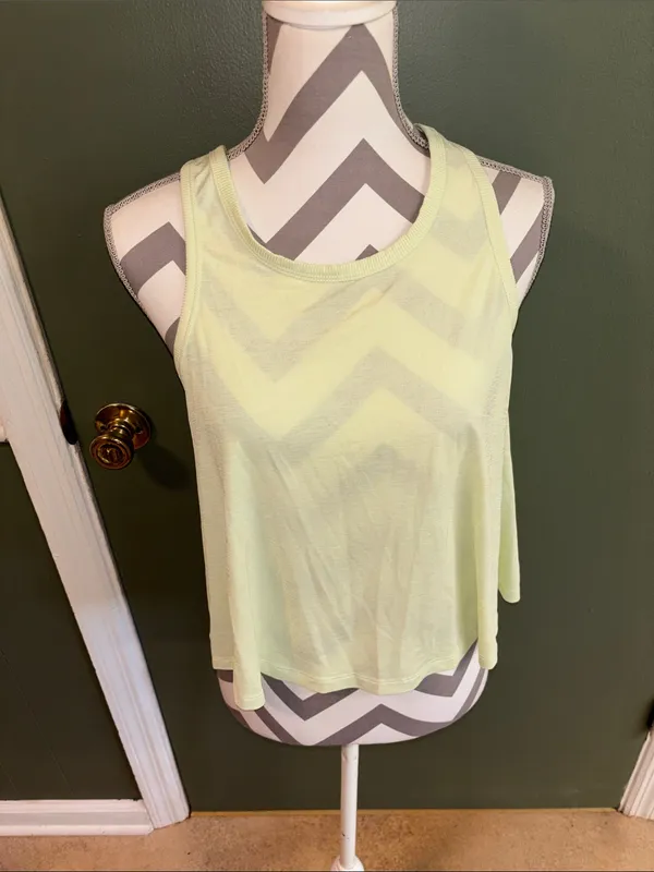 all in motion Pale Yellow Scoop Neck Tank Top - Image 3