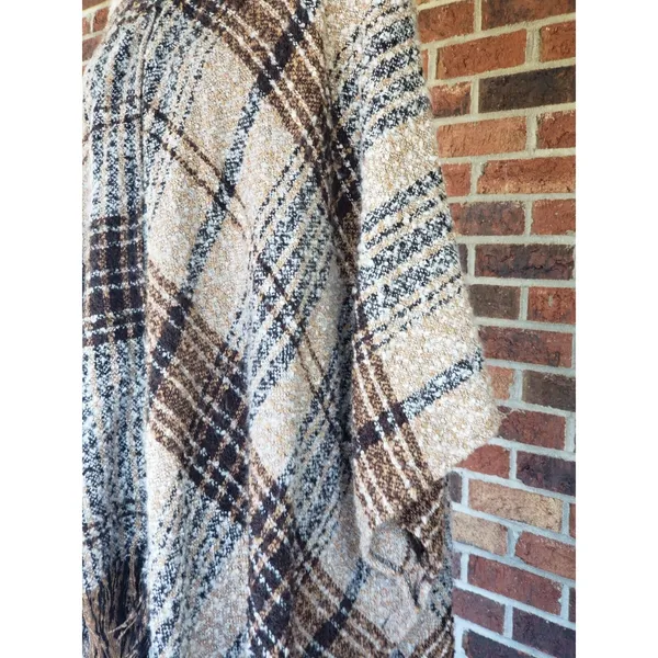Marc New York Andrew Marc Poncho Sweater Brown & Tan New Without Tags - Image 4