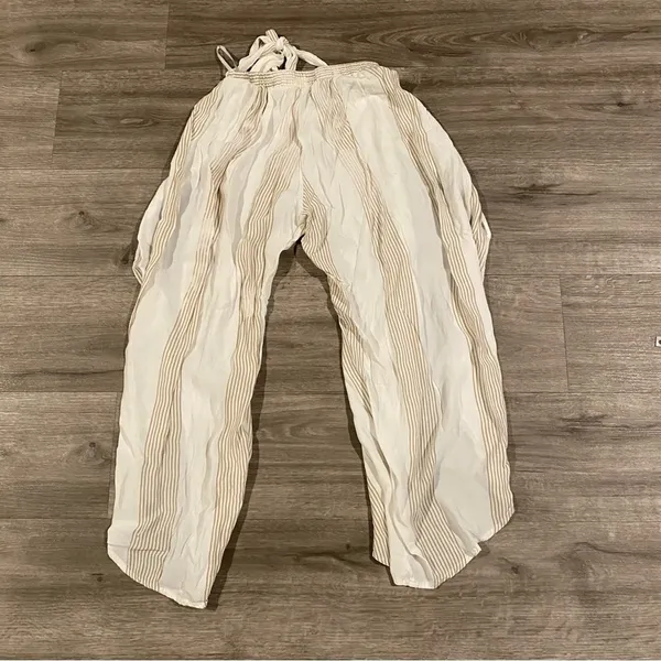 Faithfull the Brand Es Torrent Striped Split Leg Pants Medium - Image 7