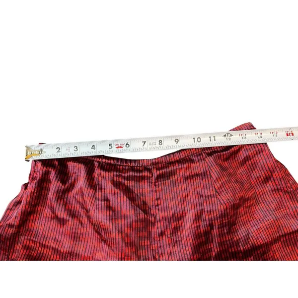 Victoria's Secret VTG Red Black Satin Feel Sleeveless Elastic Waist Pant Set S 90s - Image 16
