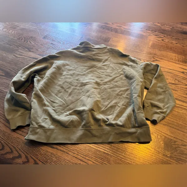 Nike Olive Green 1/4 zip Sweatshirt - Image 5