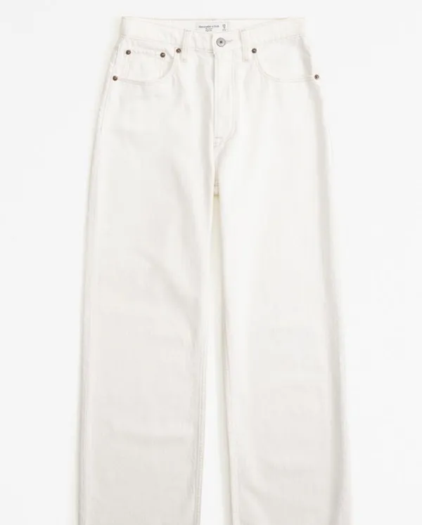 Abercrombie Women's White Jeans - Image 8