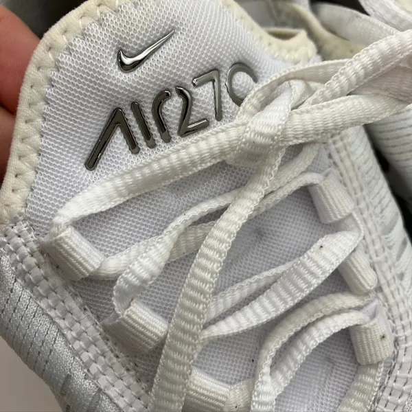 Nike Air Max 270 White Gold Womens Running Shoes‎ Sneakers Size 7 DM3080-100 - Image 6