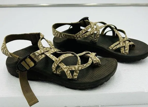 Chacos Brown and Tan Neutral ZCLOUD X2 Kelp Knit Adjustable Sandals Womens Size 8 - Image 7